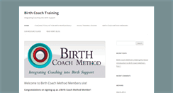 Desktop Screenshot of birthcoachtraining.com