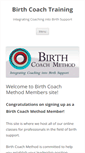 Mobile Screenshot of birthcoachtraining.com